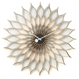 Sunflower Birch clock